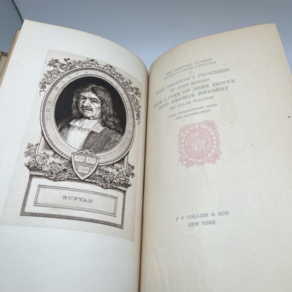 Harvard Classics 1909 Pilgrim Bunyan Walton Alumni Edition De Luxe Limited 1000 - Picture 10 of 14